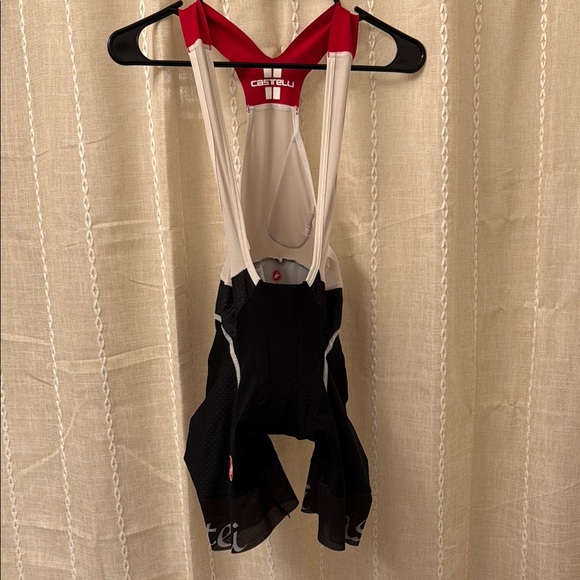 Castelli Red and Black Women's Cycling Bib Shorts - Picture 1 of 4